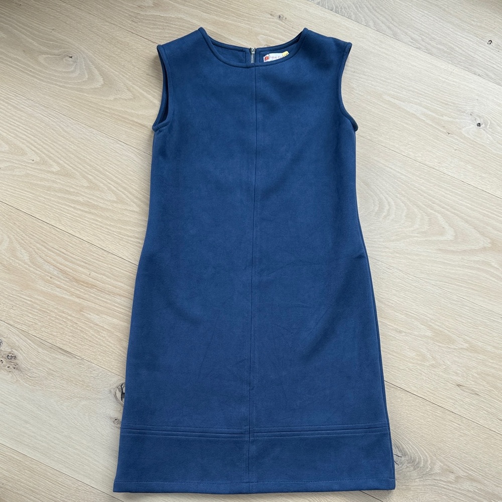 NWT Jude Connally Blue Ultra Suede Dress